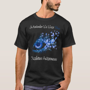 Diabetes-Bewusstsein Auge im November Wir tragen B T-Shirt