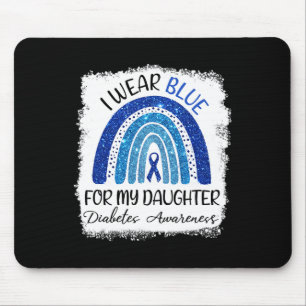 Diabetes-Bewusstsein, das ich für meine Tochter bl Mousepad