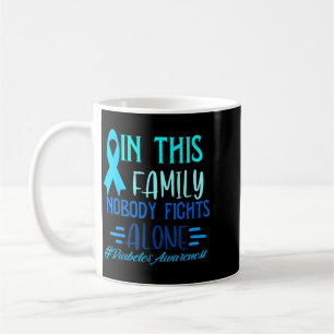 Diabetes-Bewusstsein Familienzusammenhalt Diabetes Kaffeetasse