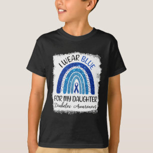 Diabetes-Bewusstsein Ich trage Blau für meine Toch T-Shirt