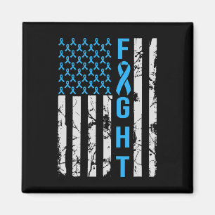 Diabetes-Bewusstsein in der US-Flagge für Typ gest Magnet