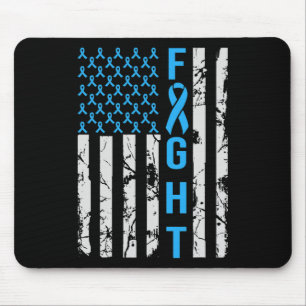 Diabetes-Bewusstsein in der US-Flagge für Typ gest Mousepad