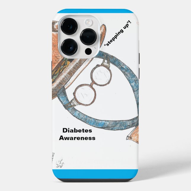 Diabetes-Bewusstsein iPhone Hülle (Rückseite)
