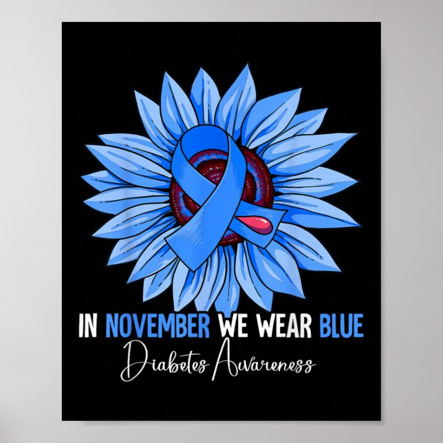 Diabetes-Bewusstsein Poster (Vorne)