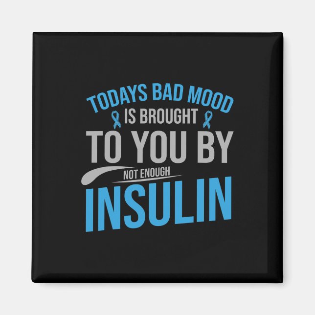 Diabetes-Bewusstsein Typ 1 2 - Diabetiker T1d T2d  Magnet (Vorne)