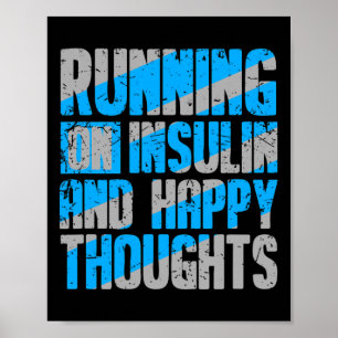 Diabetes-Bewusstsein Typ 1 2 - Diabetiker T1D T2D Poster