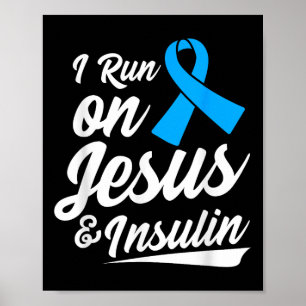 Diabetes-Bewusstsein Typ 1 2 - Diabetiker T1d T2d Poster
