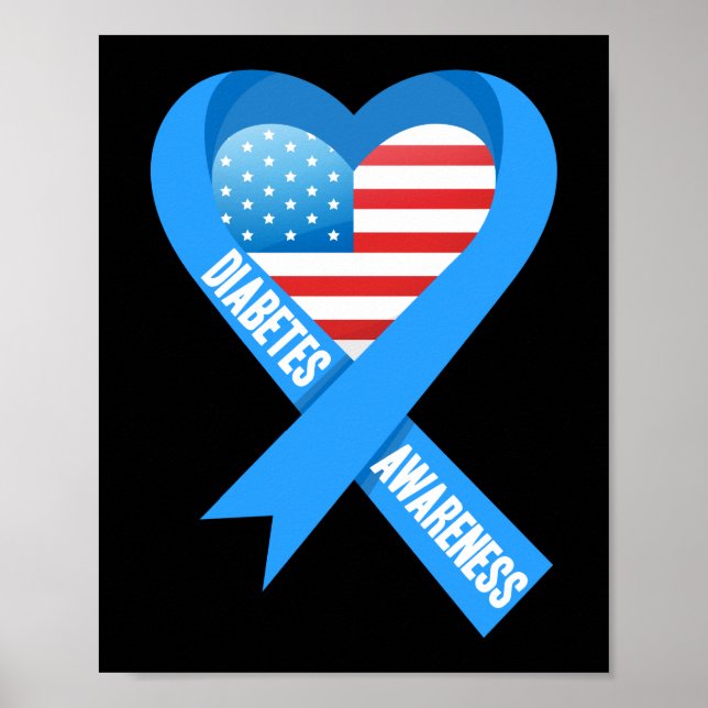 Diabetes Bewusstsein Typ 1 Diabetes Poster (Vorne)