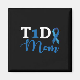 Diabetes-Bewusstsein Typ 1 - Diabetische T1D-Mama  Magnet