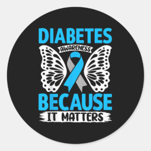 Diabetes-Bewusstsein, weil es Runder Aufkleber