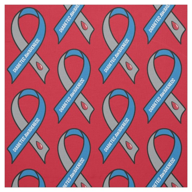 Diabetes-Bewusstseins-Band Stoff (Muster)