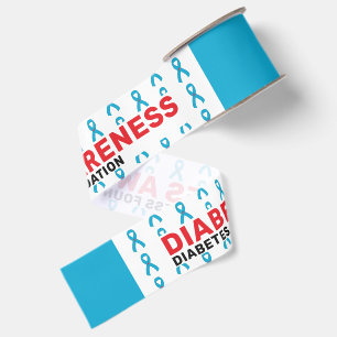 Diabetes-Bewusstseins-Musterband Ripsband