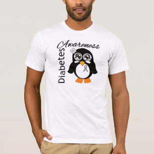 Diabetes-Bewusstseins-Pinguin T-Shirt