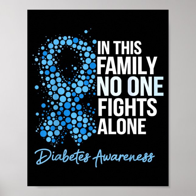 Diabetes-Bewusstseinsdesign 24 Poster (Vorne)