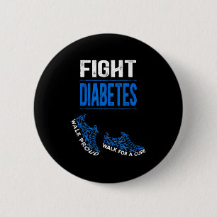 Diabetes Blue Ribbon Scute S Niedliche SS Suppleme Button