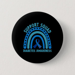 Diabetes Blue Support Squad Diabetes-Bewusstsein  Button