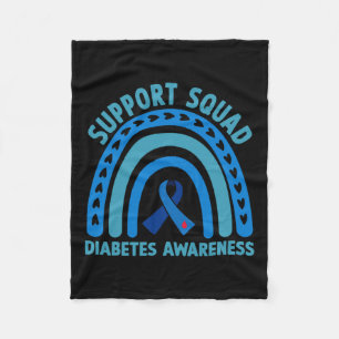 Diabetes Blue Support Squad Diabetes Bewusstsein Fleecedecke