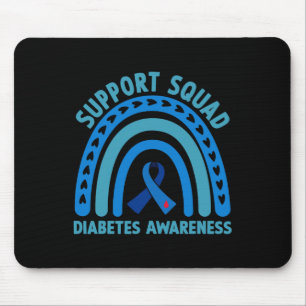 Diabetes Blue Support Squad Diabetes Bewusstsein Mousepad