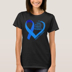 Diabetes Day 2022 T1D T2D Ich trage Blau für Diabe T-Shirt