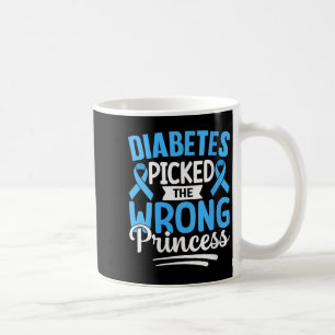 Diabetes der Frauen hat die falsche Prinzessin V-N Kaffeetasse