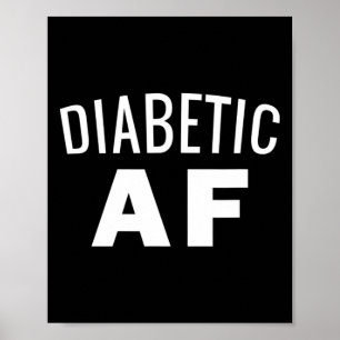 Diabetes - Diabetischer AF Insulin Power Hu Poster