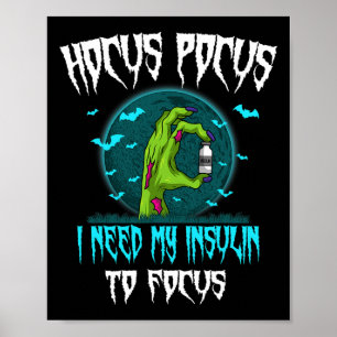 Diabetes Diabetischer Patient Typ 1 2 Halloween-Pa Poster