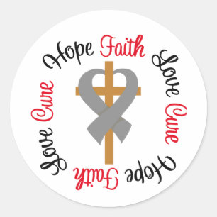 Diabetes Faith Hope Liebe Cross Runder Aufkleber