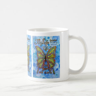 Diabetes Gedicht Rainbow Butterfly Art Kaffeemugs Kaffeetasse