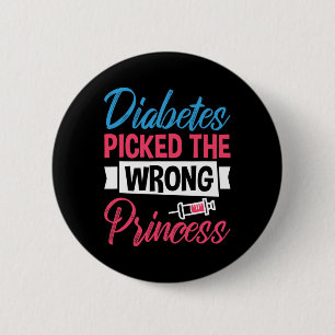 Diabetes hat die falsche Prinzessin gefunden Button