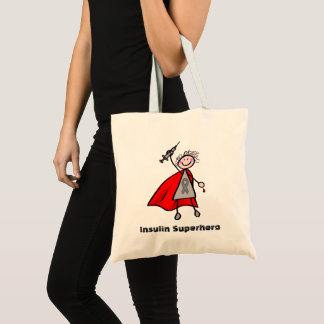 Diabetes Insulin Superhero Girl Tragetasche