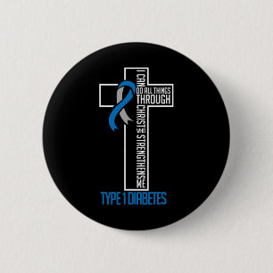 Diabetes kann ich alles durch Christus unterstütze Button