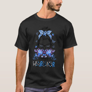 Diabetes Krieger Bewusstsein Unordentlicher Knoten T-Shirt