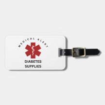 DIABETES LIEFERT LUGGAGE TAG