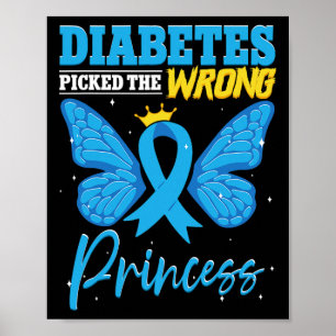Diabetes löste die falsche Prinzessin T1d Diabetes Poster