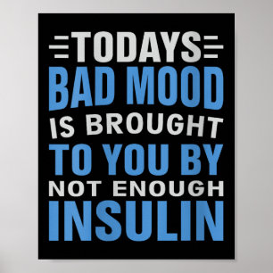 Diabetes mellitus Typ 1 2 - Diabetiker T1d Poster