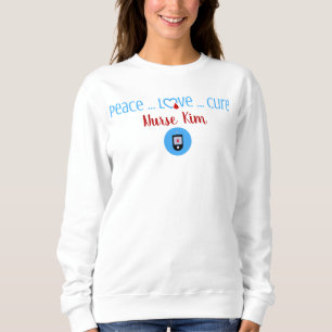 Diabetes-Peace-Liebe - Kur-Design Sweatshirt