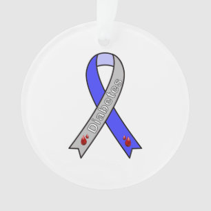 Diabetes Ribbon Ornament