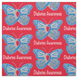 Diabetes-Schmetterlings-Bewusstseins-Band Stoff