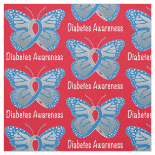 Diabetes-Schmetterlings-Bewusstseins-Band Stoff