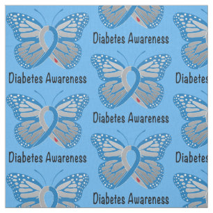 Diabetes-Schmetterlings-Bewusstseins-Band Stoff