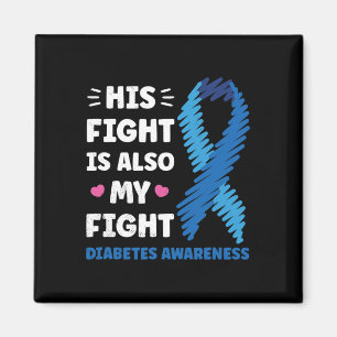 Diabetes Sein Kampf ist mein Kampf Bewusstsein Magnet