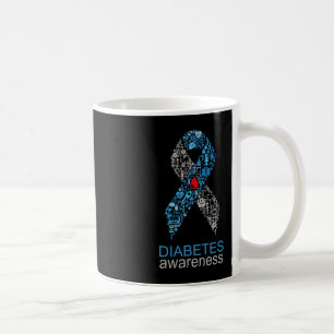Diabetes-Sensibilisierungskampagne zum Weltdiabete Kaffeetasse