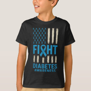 Diabetes - T1d T2d unterstützt USA T-Shirt