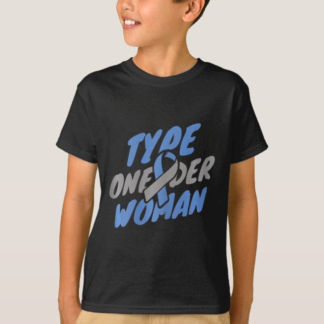 Diabetes - T1d Typ 1-Frau T-Shirt (Vorderseite)