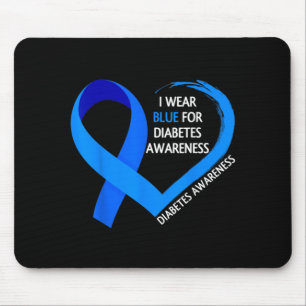 Diabetes-Tag 2022 T1d T2d Tragt Blau für Diabetes Mousepad