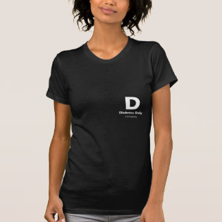 Diabetes-tägliche dunkle Farbdamen-T-Shirts T-Shirt