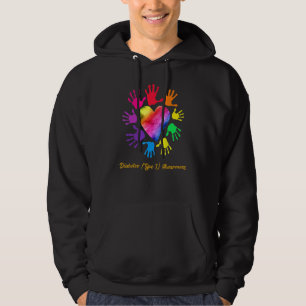 Diabetes Typ 1 Bewusstsein Hände Diabetes Typ 1 Hoodie
