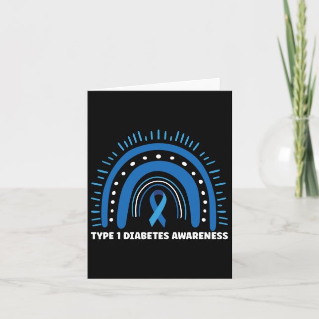 Diabetes Typ 1 Monat Karte (Vorderseite)
