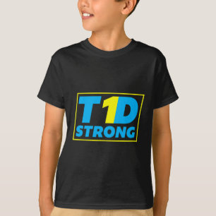 Diabetes Typ 1 starkes Bewusstsein T-Shirt