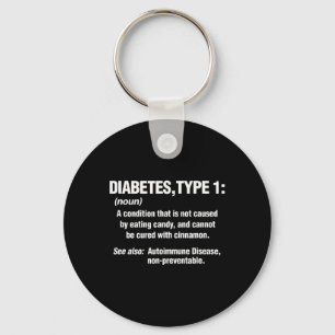 Diabetes Typ 1 T1D Diabetes Definition Schlüsselanhänger